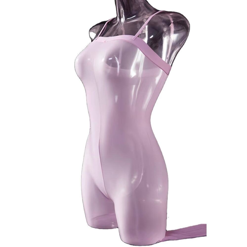 Oil Sheer Sling Full Body Footed Bodystocking for Women